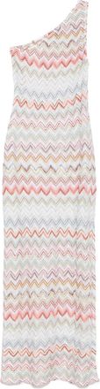 Missoni Abito lungo con motivo a zigzag - Bianco