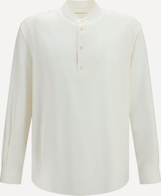 Loro Piana Elia silk Shirt Male 41