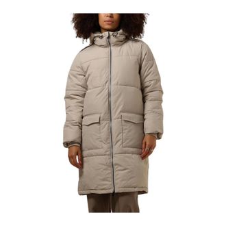 Object Object, Jassen, Dames, Beige, XL, Lange jas voor vrouwen