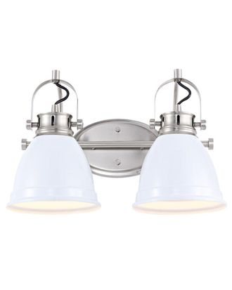 Jonathan Y Designs Jonathan Y Phineas 16In 2-Light Farmhouse Bohemian Iron Led Vanity