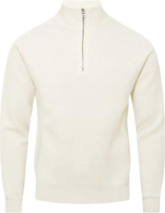 Orlebar Brown Mens Neilson Ice Wool Half Zip Top In Sea Mist