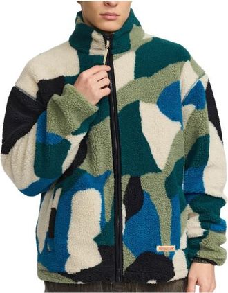 Revolution Printed Teddy Jacket 7026 Fleecejacke f&uuml;r Herren | bunt