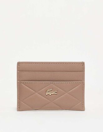 Lacoste Portacarte beige trapuntato-Neutro