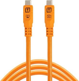OEM Tether Tools Tetherpro Optima - Transferencia De Datos Exclusiva Usb De 10g, Cable Recto A Recto De 1,8 M, Color Naranja