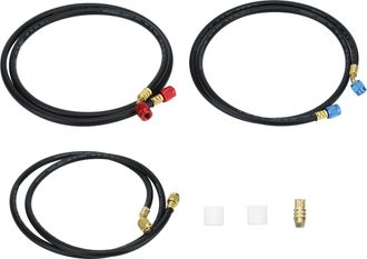 Infinite Manguera De Carga De Refrigerante De 1,5 M, Resistente A La Presi&oacute;n Y A Prueba De Explosiones - Nylon Reforzado, Lat&oacute;n, G1/4 - Compatible Con R22/r134