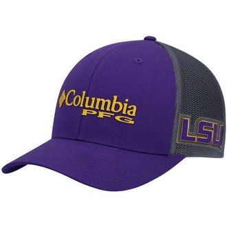 Columbia Mens Columbia Purple LSU Tigers PFG Snapback Adjustable Hat at Nordstrom