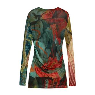 Desigual Dames, Tops, Veelkleurig, Maat: XL Zijde