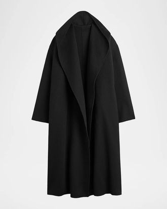 Toteme Hoodie Wool Belted Coat