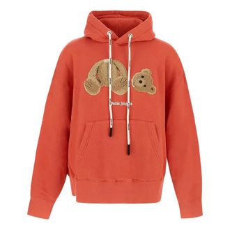 Palm Angels FW22 Bear Hoody Coral Brown PMBB058F22FLE0083460