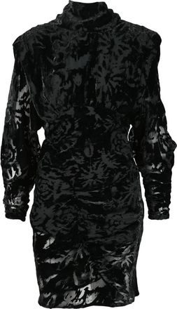 Iro Short Velvet Dress - Black