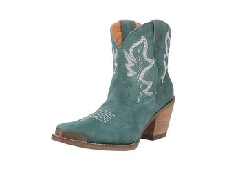 Dingo Joyride Womens Boots Green : 6 B - Medium, Suede