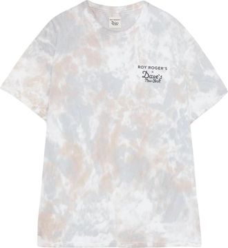 Roy Rogers Tie & Dye Logo Print T-shirt - Heren - T-shirts - Veelkleurig - S - Katoen - Tops