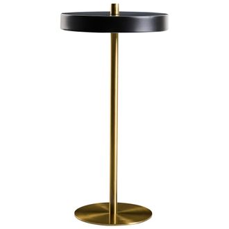 Beliani L&aacute;mpara De Mesa Led Moderna Base De Metal Con Regulador De Intensidad Oficina Negro Evenlode