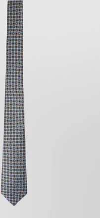 Kiton silk printed tie