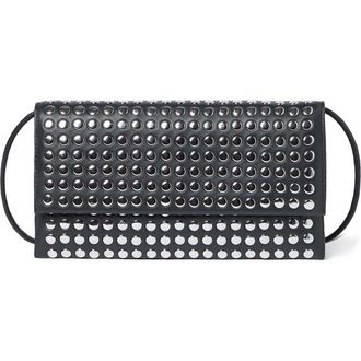 Loeffler Randall Charlee Flap Clutch in Black/Silver at Nordstrom Rack