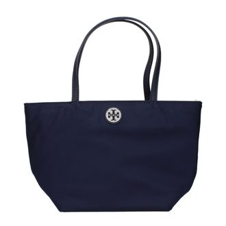 Tory Burch Blue Nylon Womens Handbag