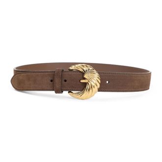 Etro Belts, female, Brown, 95 CM, Brown Suede Stylish Womens Belt