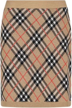 Burberry Rokken, Dames, Veelkleurig, S, Gebreide Rok