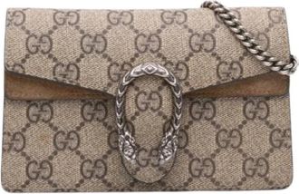 Gucci Pre-owned Crossbody Bag - Dames - Vintage Schoudertas - Beige - ONE Size - Leer - Vintage