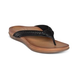 Aetrex Womens Emmy Sandal In Black
