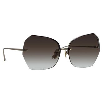 Linda Farrow Sunglasses, unisex, Black, Size: 69 MM LFL