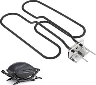 OEM 66631/65621 Elementos Calefactores De Repuesto Para Barbacoas El&eacute;ctricas Weber, Compatibles Con Weber Q140, Q1400, Elementos Calefactores Weber, Acero