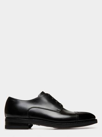 Bally Scribe Un Derby In Plain Calf Leather in Black at Nordstrom, Size 44