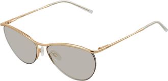 DKNY Grey Oval Ladies Sunglasses NY107S 230 56