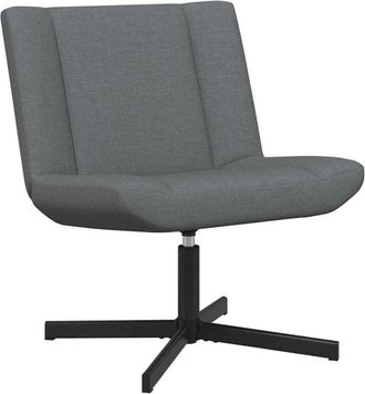 vidaXL Vidaxl - Silla Giratoria Gris Oscuro 63 X 75 X 76 Cm Tela