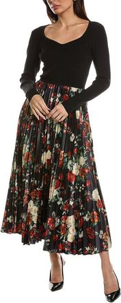 Elie Tahari The Mave Mixed Media Dress