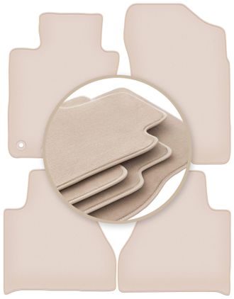 OEM Alfombrillas Premium Beige Para: Toyota Hilux Viii Pickup 2015