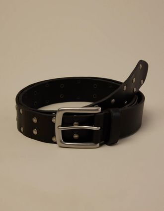 Lucky Brand Leather Studd Belt
