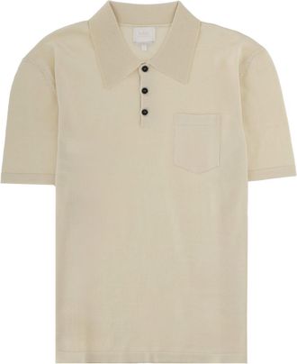 A.P.C. Beige Shirt Collar Polo