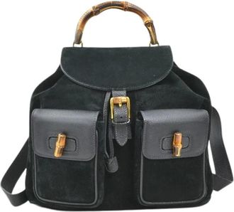 Gucci Pre-owned Backpacks, female, Black, Size: ONE SIZE Pre-owned Vintage Backpack