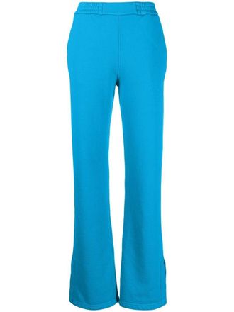 Off-white diagonal-stripe track pants - Blue