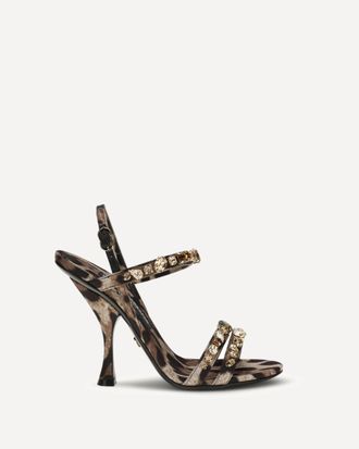 Dolce & Gabbana Sandali Keira leopardati Woman 37.5