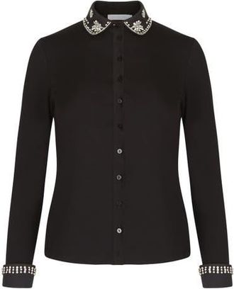 Anne Fontaine Gabriella Shirt in Black at Nordstrom, Size 38 Eu