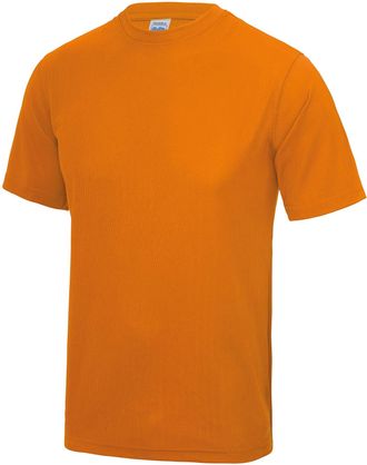 Just Cool Just Cool Mens Performance Plain T-Shirt (XXL) (Orange Crush)