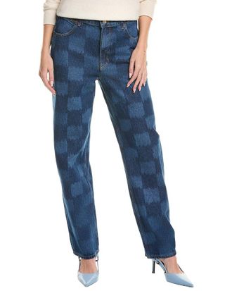Marimekko Indigo Jakal Barrel Jean