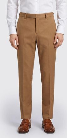 Dondup Gaubert Slim Fit Stretch Cotton Chino Trousers in Brown