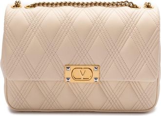Valentino Garavani leather shoulder bag - Neutrals