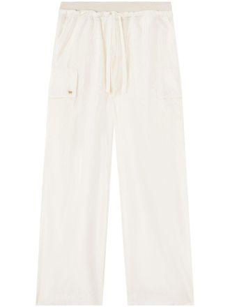 Palm Angels Pantaloni ampi - Bianco
