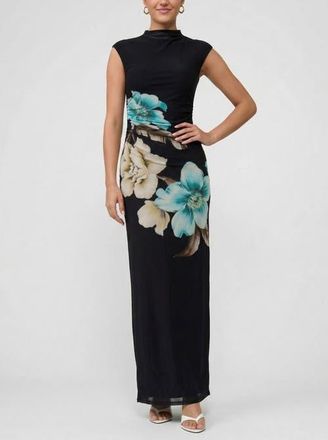 Rachel Roy Nina Sleeveless High Neck Maxi Dress in Black at Nordstrom, Size X-Small