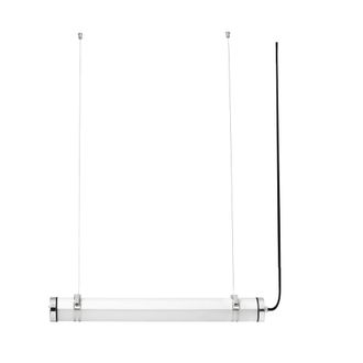 Netlighting Scuba 60cm Outdoor Pendant Ceiling Light Chrome IP66 3000K in Grey