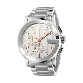Gucci Accessoires, Heren, Grijs, ONE Size, G-Chrono Horloge