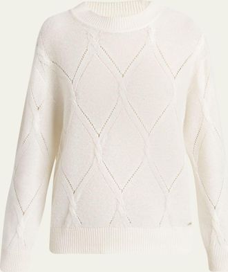 Kiton Diamond Cashmere-Silk Sweater