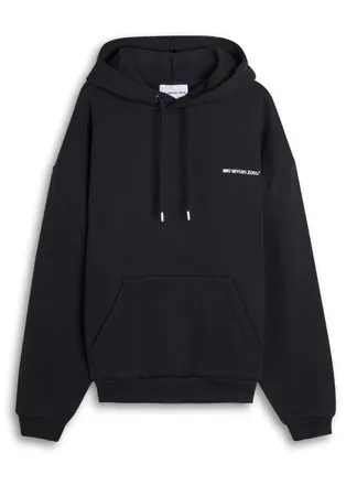 Mki Miyuki Zoku Uniform Hooded Cotton-blend Sweatshirt - Black - XL