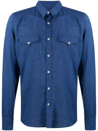 Dell'Oglio Camicia denim - Blu
