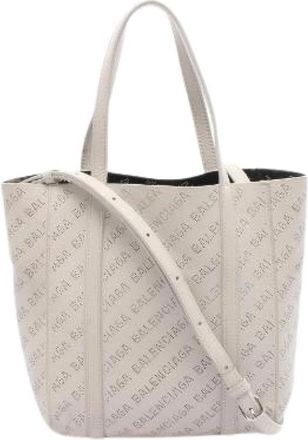 Balenciaga Pre-owned Tote Bags, female, White, Size: ONE SIZE Pre-owned Everyday XXS Leather Tote Bag