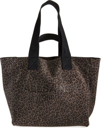 AllSaints Izzy Leather Tote in Leppo Brown at Nordstrom